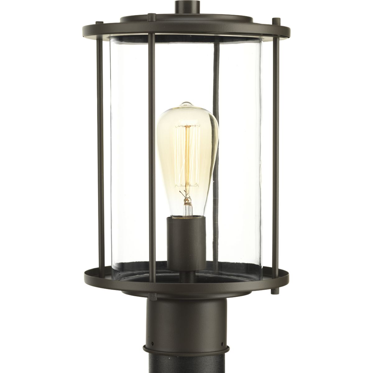 PROGRESS LIGHTING P540020-020 Antique Bronze Gunther Collection Post Lantern