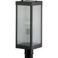 PROGRESS LIGHTING P540024-031 Matte Black Felton Collection Black One-Light Post Lantern