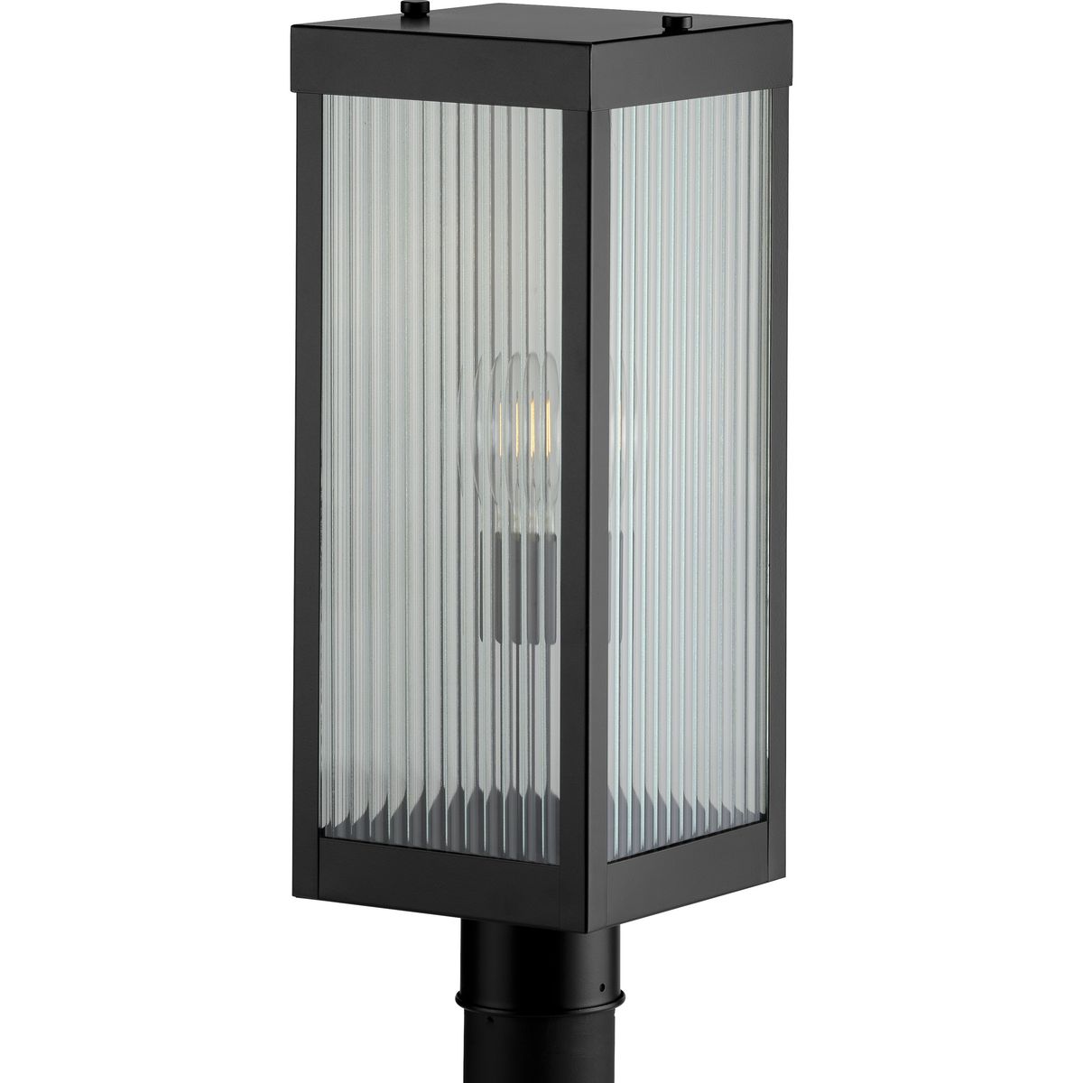 PROGRESS LIGHTING P540024-031 Matte Black Felton Collection Black One-Light Post Lantern