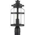 PROGRESS LIGHTING P540031-031 Textured Black Haslett Collection One-Light Post Lantern
