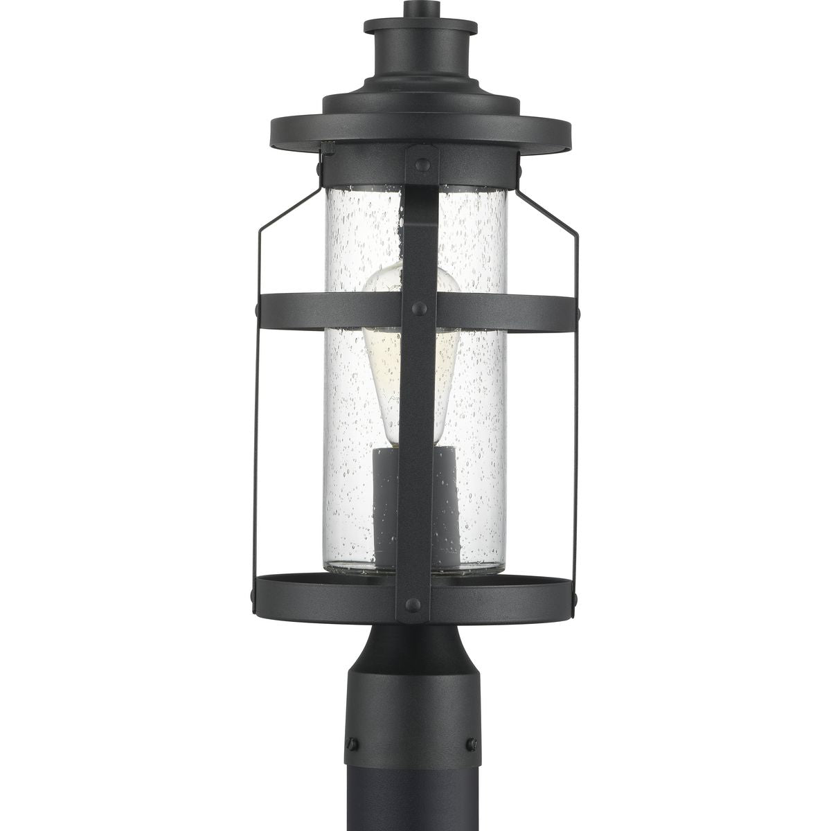PROGRESS LIGHTING P540031-031 Textured Black Haslett Collection One-Light Post Lantern