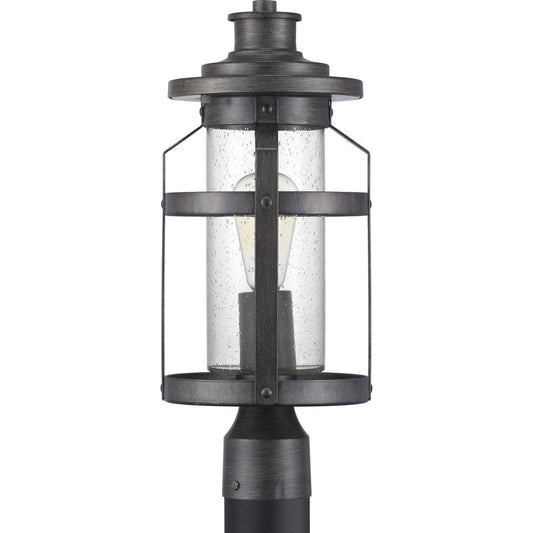 PROGRESS LIGHTING P540031-103 Antique Pewter Haslett Collection One-Light Post Lantern