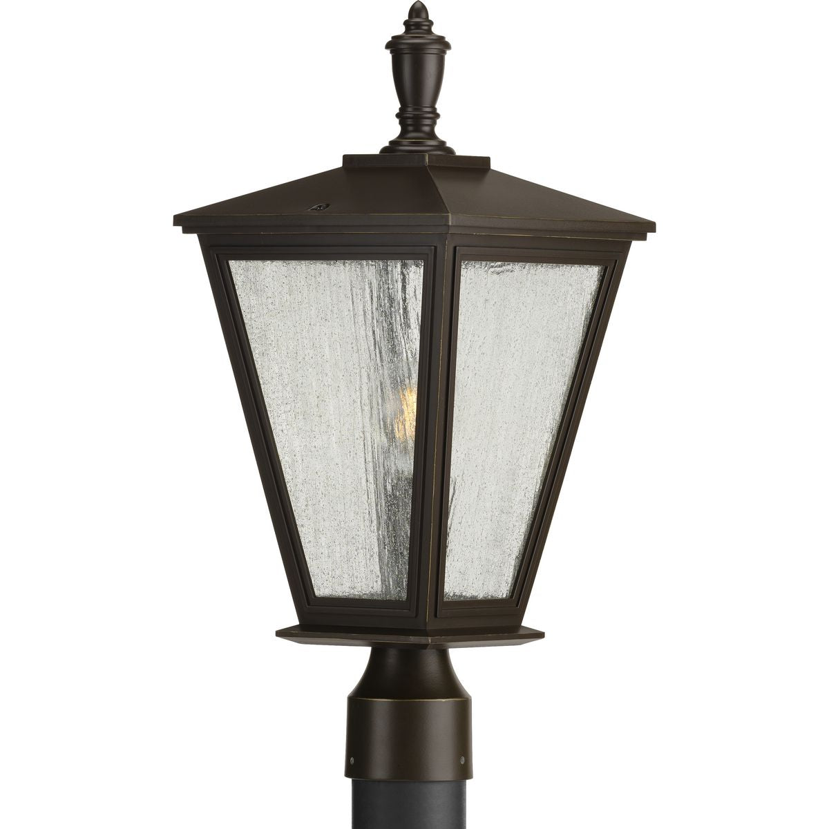 PROGRESS LIGHTING P540039-020 Antique Bronze Cardiff Collection One-Light Post Lantern with DURASHIELD