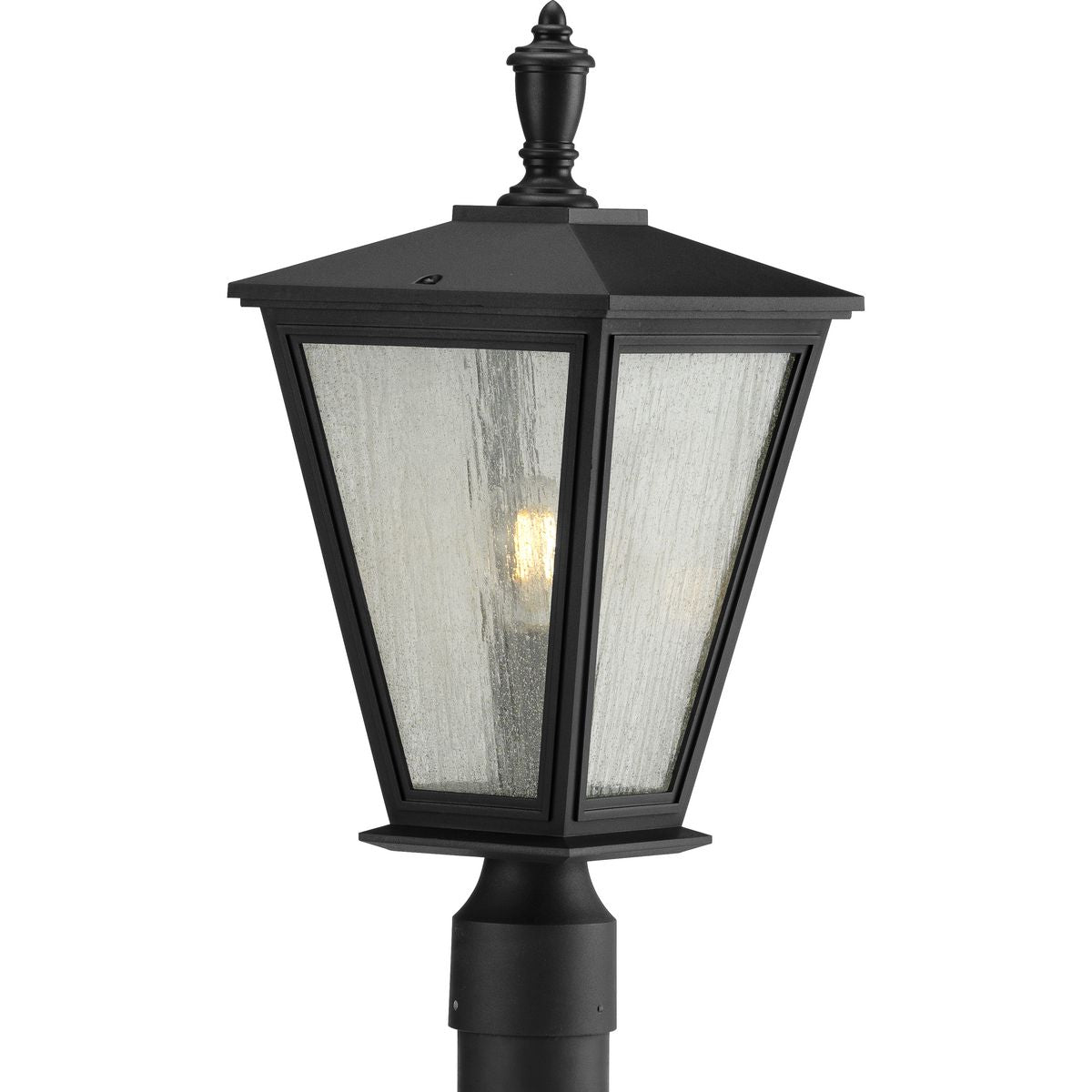 PROGRESS LIGHTING P540039-031 Textured Black Cardiff Collection One-Light Post Lantern with DURASHIELD