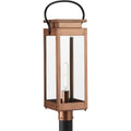 PROGRESS LIGHTING P540046-169 Antique Copper Union Square One-Light Antique Copper Urban Industrial Outdoor Post Light