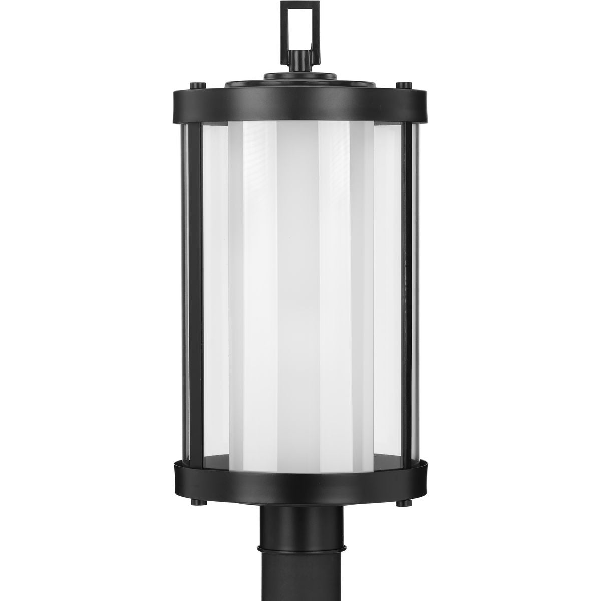 PROGRESS LIGHTING P540054-031 Matte Black Irondale Collection Black One-Light Post Lantern