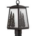 PROGRESS LIGHTING P540060-020 Antique Bronze Torrey Collection Antique Bronze One-Light Post Lantern