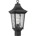 PROGRESS LIGHTING P540062-031 Textured Black Marquette Collection One-Light Post Lantern with DURASHIELD