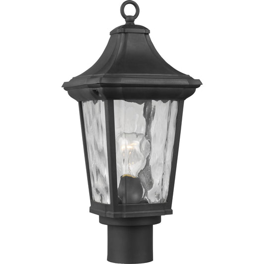 PROGRESS LIGHTING P540062-031 Textured Black Marquette Collection One-Light Post Lantern with DURASHIELD