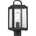 PROGRESS LIGHTING P540064-031 Textured Black Grandbury Collection One-Light Post Lantern with DURASHIELD