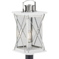 PROGRESS LIGHTING P540068-135 Stainless Steel Barlowe Collection Stainless Steel One-Light Post Lantern