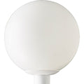 PROGRESS LIGHTING P5426-60 White Acrylic Globe One-Light Post Lantern