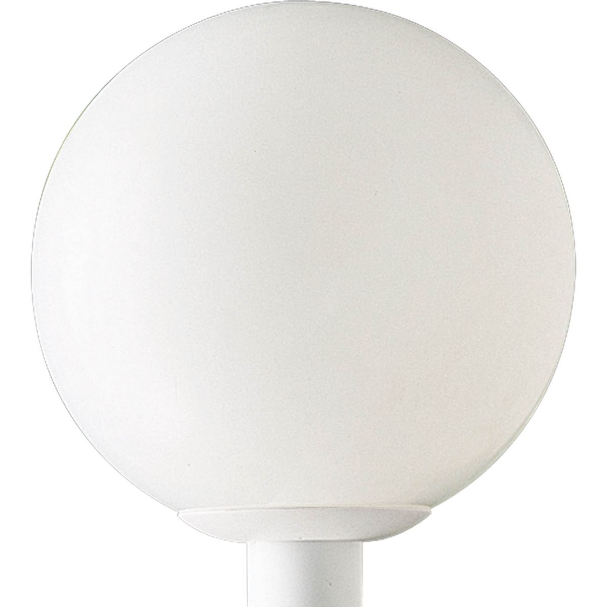 PROGRESS LIGHTING P5426-60 White Acrylic Globe One-Light Post Lantern