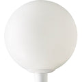 PROGRESS LIGHTING P5436-60 White Acrylic Globe One-Light Post Lantern