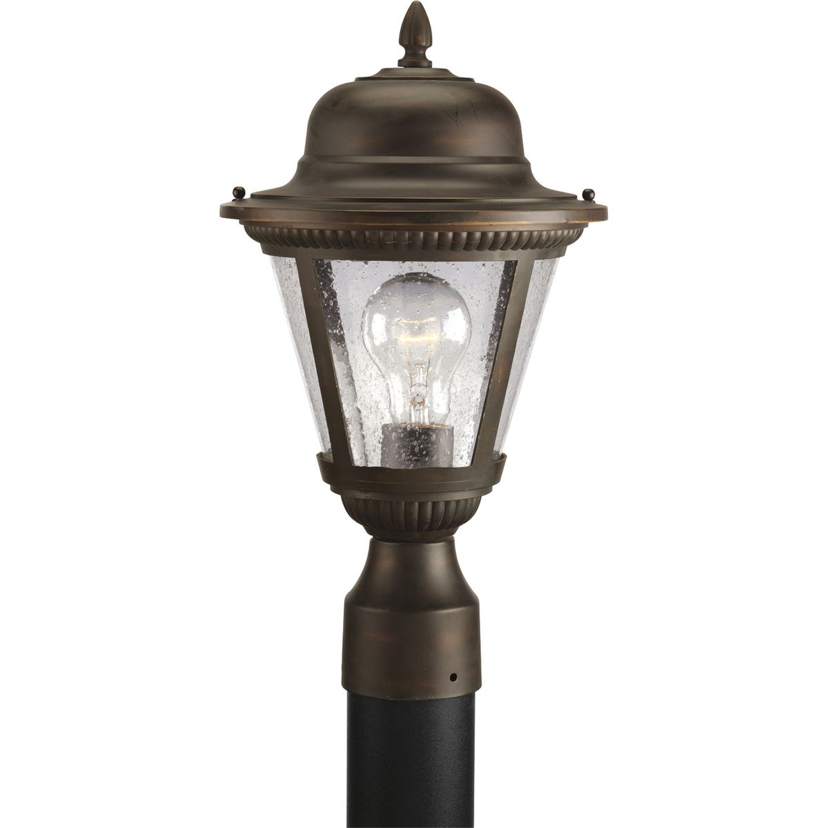 PROGRESS LIGHTING P5445-20 Antique Bronze Westport Collection One-Light Small Post Lantern