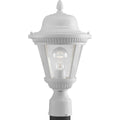 PROGRESS LIGHTING P5445-30 White Westport Collection One-Light Small Post Lantern