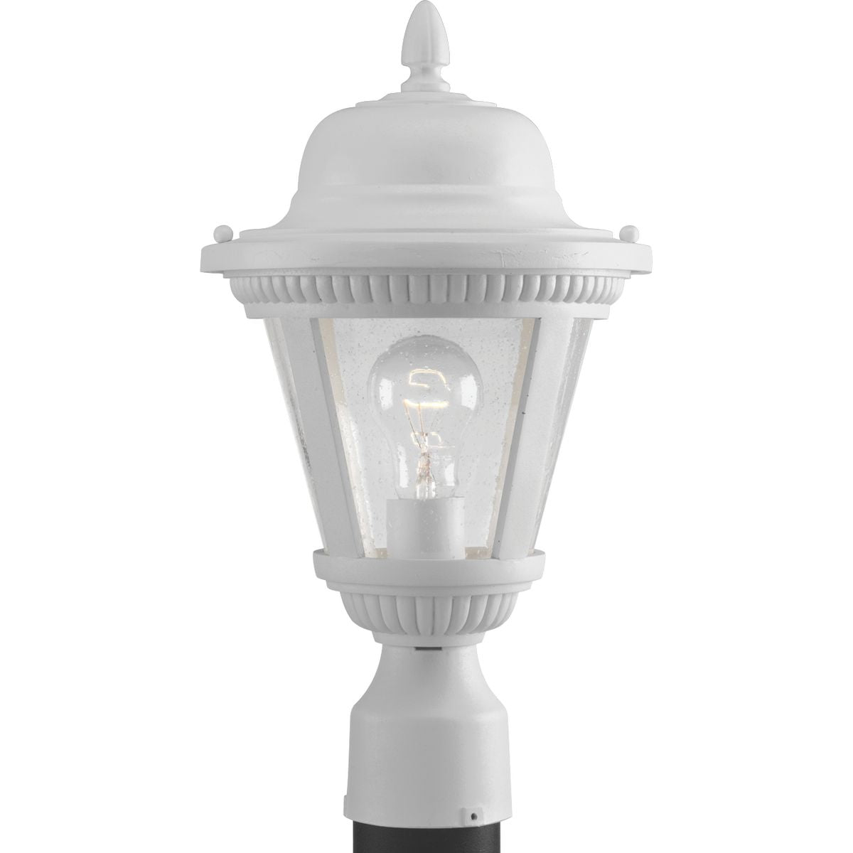 PROGRESS LIGHTING P5445-30 White Westport Collection One-Light Small Post Lantern
