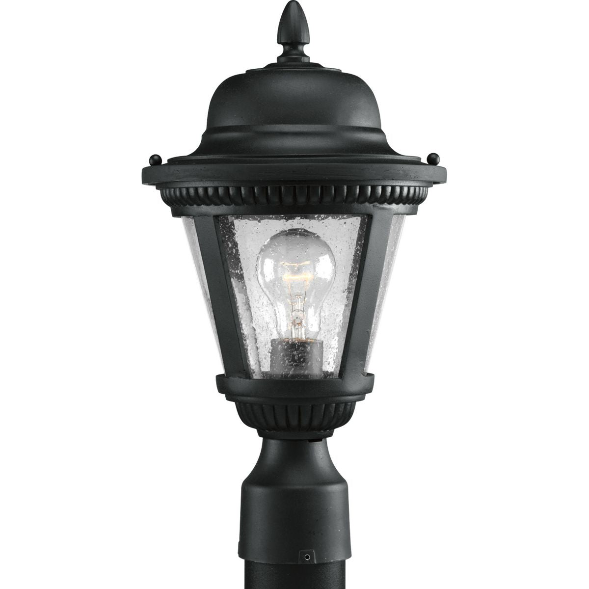 PROGRESS LIGHTING P5445-31 Textured Black Westport Collection One-Light Small Post Lantern