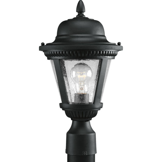 PROGRESS LIGHTING P5445-31 Textured Black Westport Collection One-Light Small Post Lantern
