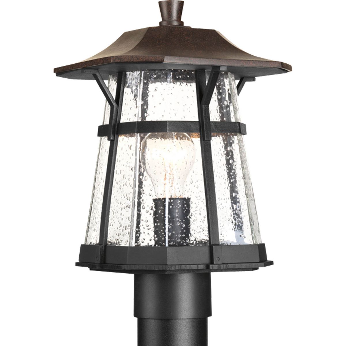 PROGRESS LIGHTING P5479-84 Espresso Derby Collection One-Light Post Lantern