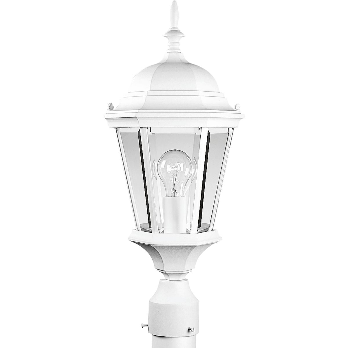 PROGRESS LIGHTING P5482-30 Textured White Welbourne Collection One-Light Post Lantern