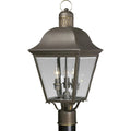 PROGRESS LIGHTING P5487-20 Antique Bronze Andover Collection Three-Light Post Lantern