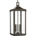 PROGRESS LIGHTING P550004-020 Antique Bronze Gibbes Street Collection Three-Light Hanging Lantern