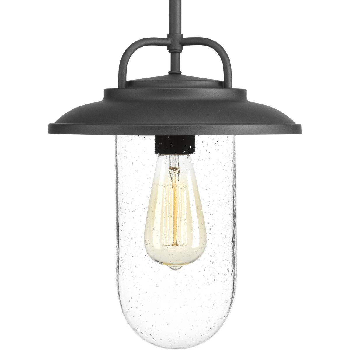 PROGRESS LIGHTING P550019-031 Textured Black Beaufort Collection One-light Hanging Lantern