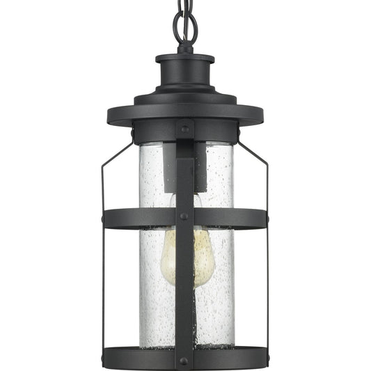 PROGRESS LIGHTING P550031-031 Textured Black Haslett Collection One-Light Hanging Lantern