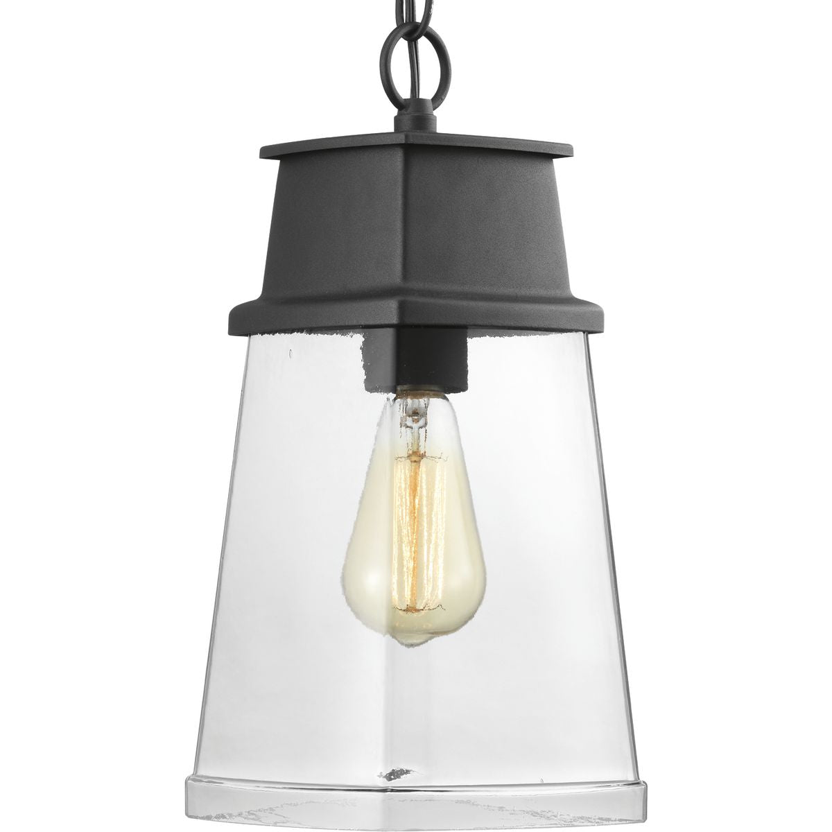 PROGRESS LIGHTING P550033-031 Textured Black Greene Ridge Collection One-Light Hanging Lantern
