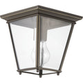 PROGRESS LIGHTING P550035-020 Antique Bronze Burlington Collection One-Light 7" Outdoor Flush Mount