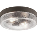 PROGRESS LIGHTING P550042-129 Architectural Bronze Weldon Collection Two-Light Flush Mount