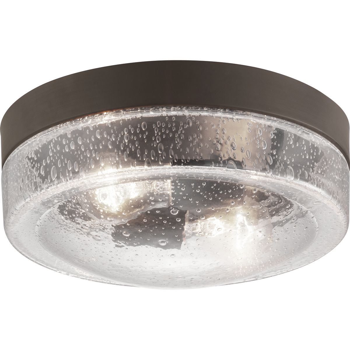 PROGRESS LIGHTING P550042-129 Architectural Bronze Weldon Collection Two-Light Flush Mount