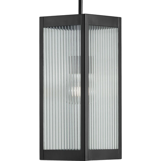 PROGRESS LIGHTING P550047-031 Matte Black Felton Collection Black One-Light Hanging Lantern