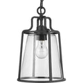 PROGRESS LIGHTING P550065-031 Textured Black Benton Harbor Collection One-Light Hanging Lantern with DURASHIELD