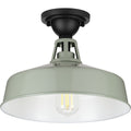PROGRESS LIGHTING P550070-079 Pistachio Cedar Springs Collection Pistachio One-Light Semi-Flush Mount