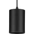 PROGRESS LIGHTING P550099-031-30 Black 5" Black Outdoor LED Aluminum Cylinder Cord-Mount Hanging Light
