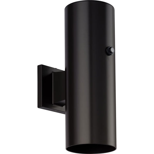 PROGRESS LIGHTING P550102-020-30 Antique Bronze 5" Antique Bronze LED Outdoor Aluminum Up/Down Wall Mount Cylinder with Photocell