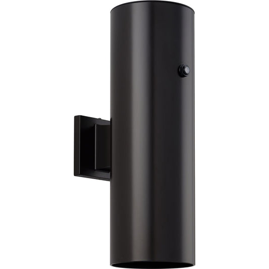 PROGRESS LIGHTING P550104-020-30 Antique Bronze 6" Antique Bronze LED Outdoor Aluminum Up/Down Wall Mount Cylinder with Photocell