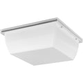 PROGRESS LIGHTING P550113-028-30 Satin White Hard Nox Collection White 12" Square Flush Mount Light