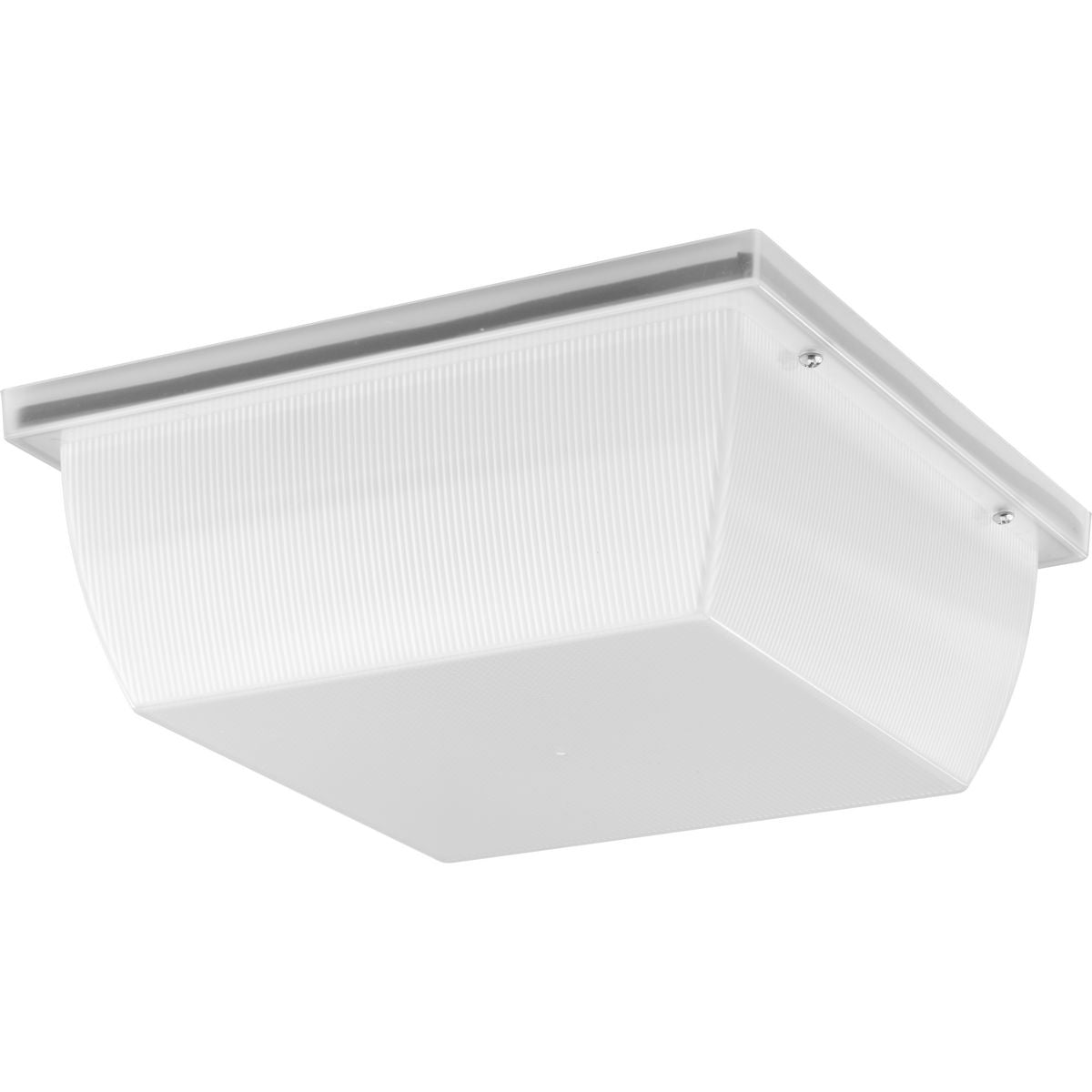 PROGRESS LIGHTING P550113-028-30 Satin White Hard Nox Collection White 12" Square Flush Mount Light