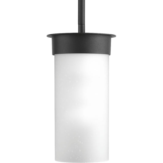 PROGRESS LIGHTING P5513-31 Textured Black Hawthorne Collection One-Light Small Hanging Lantern