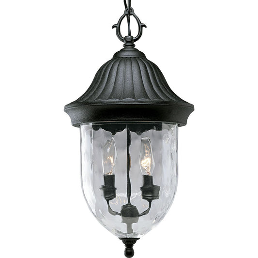 PROGRESS LIGHTING P5529-31 Textured Black Coventry Collection Two-Light Hanging Lantern