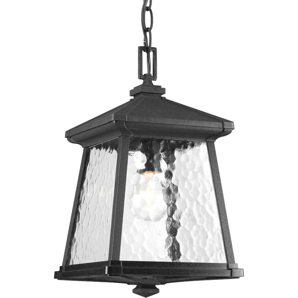 PROGRESS LIGHTING P5559-31 Textured Black Mac Collection One-Light Hanging Lantern