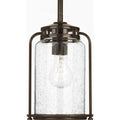 PROGRESS LIGHTING P5560-20 Antique Bronze Botta Collection One-Light Small Hanging Lantern