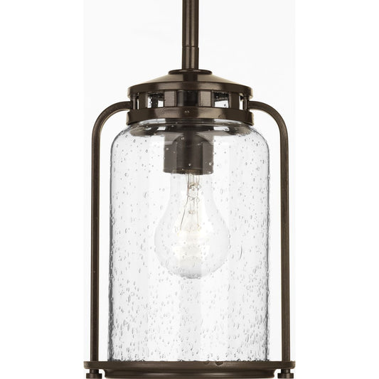 PROGRESS LIGHTING P5560-20 Antique Bronze Botta Collection One-Light Small Hanging Lantern