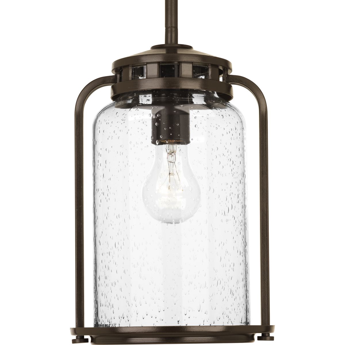 PROGRESS LIGHTING P5561-20 Antique Bronze Botta Collection One-Light Medium Hanging Lantern