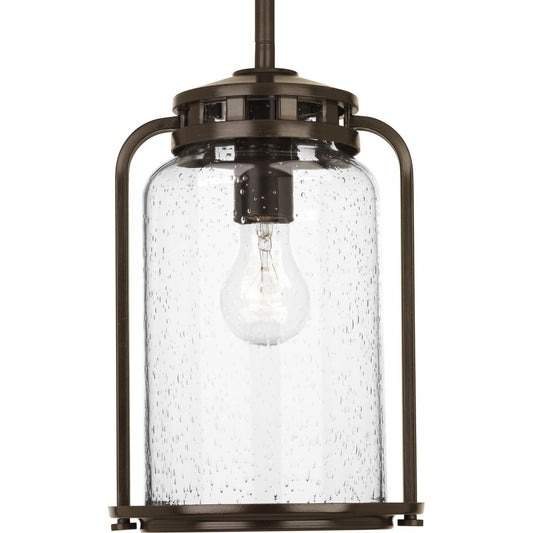 PROGRESS LIGHTING P5561-20 Antique Bronze Botta Collection One-Light Medium Hanging Lantern