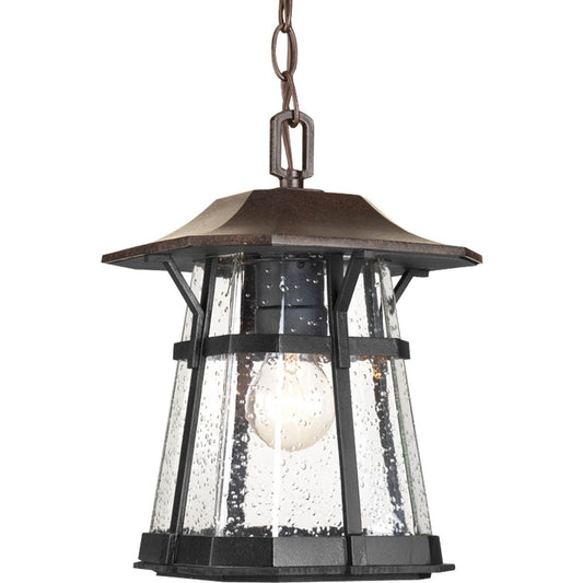 PROGRESS LIGHTING P5579-84 Espresso Derby Collection One-Light Hanging Lantern