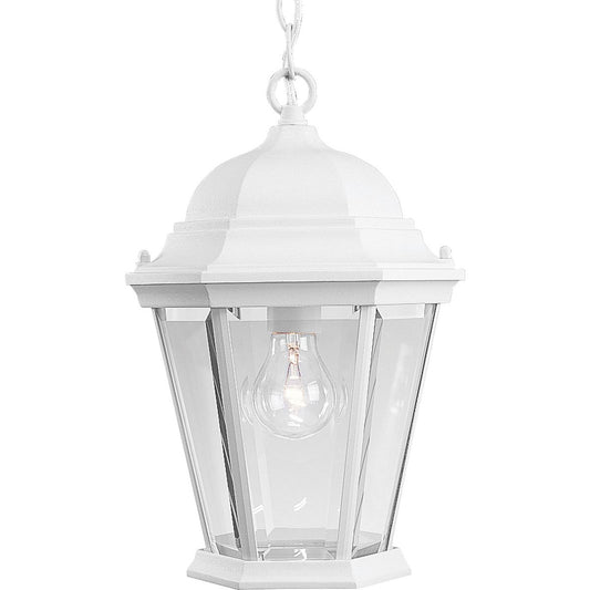 PROGRESS LIGHTING P5582-30 Textured White Welbourne Collection One-Light Hanging Lantern